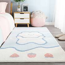 Carpet bedroom bedside blanket high color master bedroom ins wind photo room decoration boys princess net red decoration