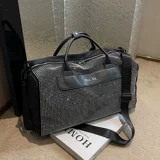 Вместительная и большая сумка для путешествий для выхода на улицу, модная багажная сумка через плечо, ткань оксфорд