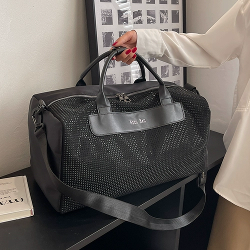 Вместительная и большая сумка для путешествий для выхода на улицу, модная багажная сумка через плечо, ткань оксфорд