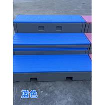 PE plastic choir stage school new mobile flip folding stage school music classroom mobile three-layer stage stage