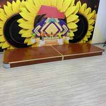 Classroom platform small stage semicircle indoor guitar club curved platform small podium teaching podium solid wood rounded corners