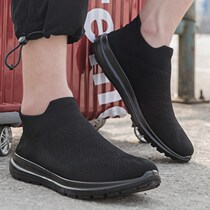 New Pindor Walking Shoes Pin Duozoulu Official Summer Mens Clothing Special Size All Black Sports Casual Shoes 45 Net