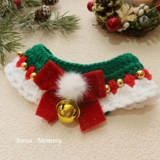 Шарф, рождественский нагрудник, трикотажный аксессуар, шерстяной чокер, галстук-бабочка, милый слюнявчик