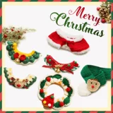 Рождественский чокер, нагрудник, аксессуар, плетеная шапка ручной работы, шарф, наряжаться