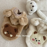 Бархатная куртка для домашних собак кошачья кошка держит теплую осень и зиму