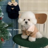 Осенне-зимнее утолщенное и теплое флисовое пальто с пряжкой для собаки, кукла-кошка, Тедди, померанский шпиц, бишон, одежда для маленьких собак