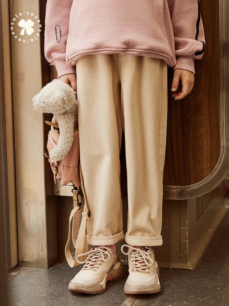 Girls Pants Spring Autumn 2021 New Children's Sports Pants All-match Young Kids Loose Baby Casual Pants