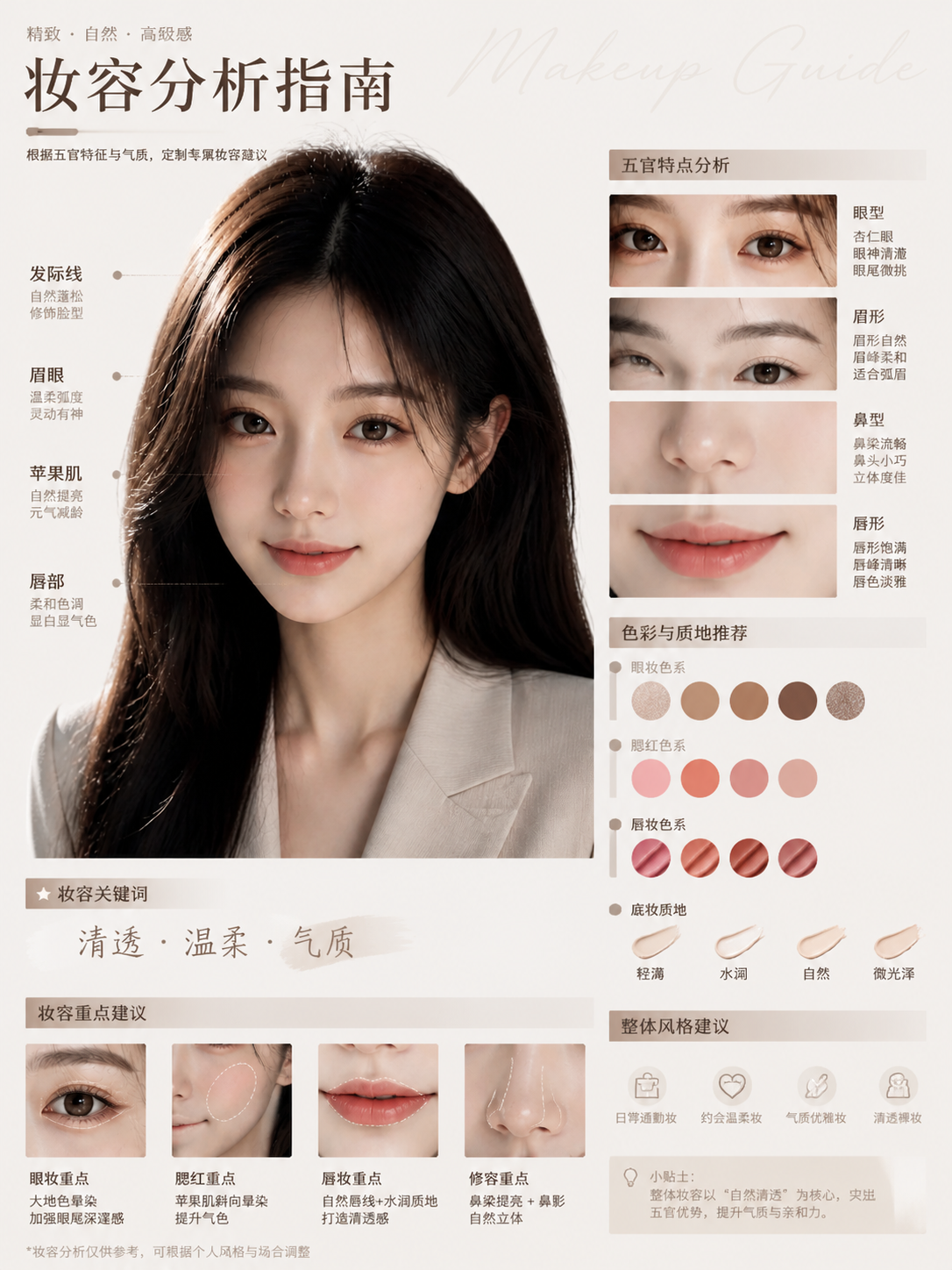 妆容分析指南