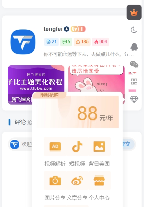 图片[2] - 子比主题 - VIP会员介绍悬浮按钮样式