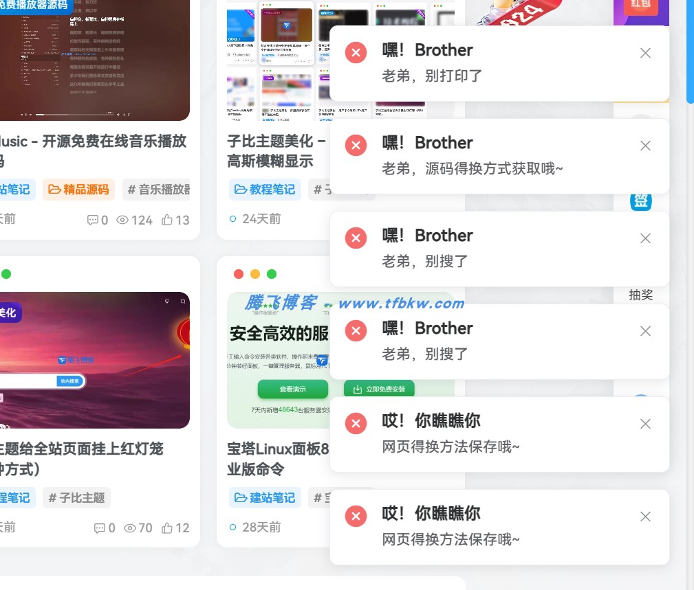 图片[2] - 子比主题美化禁用提醒弹窗 - 新增禁用提示