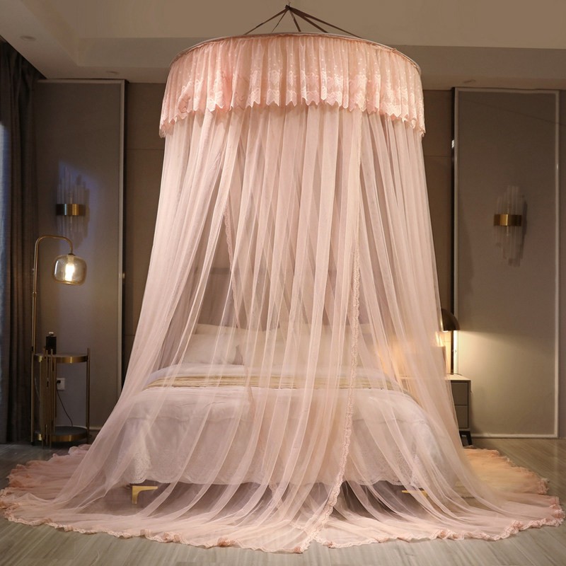 Suspended Ceiling Type Dome mosquito net Home Landing Princess Palace Hanging Top Free to install Bedroom Tent Encryption 2022 New