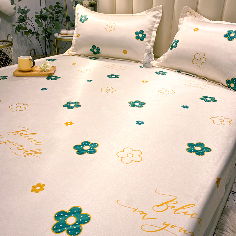 Ice Silk Cool Mat Summer Washable Bed with water Bed Bamboo Hat Three Sets Naked Sleep Summer Dorm Room Single Children Air Conditioning Soft Mat