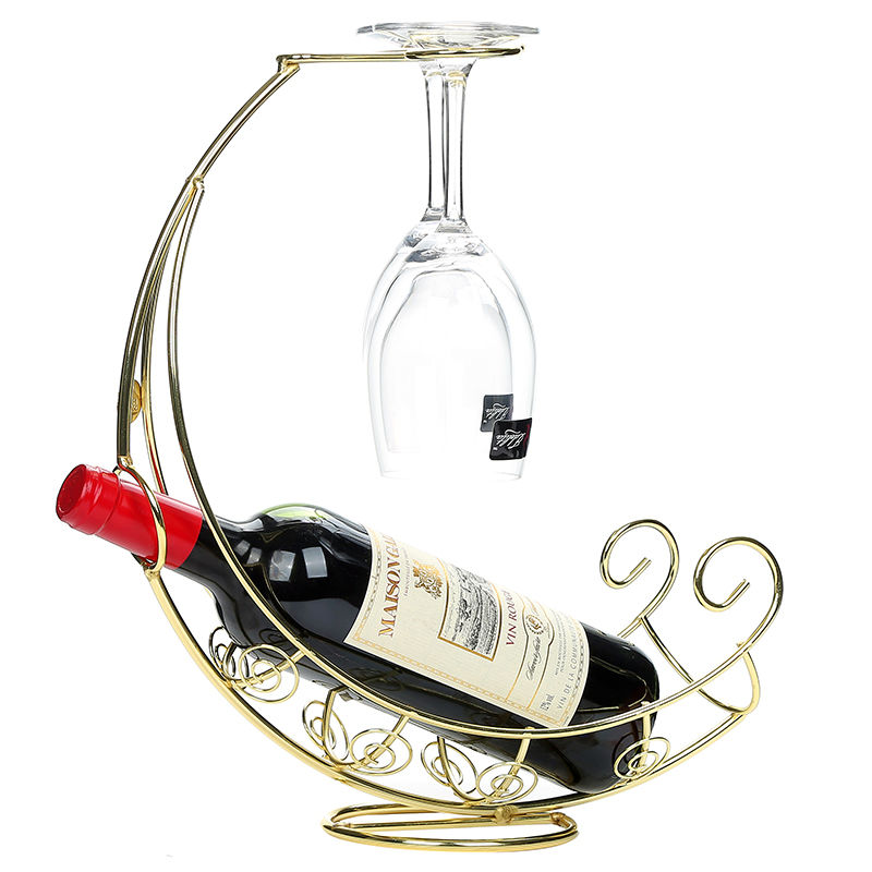 European wine cup holder home red wine rack creative tall ornaments wine decoration upside down wine bottle shelf wine rack