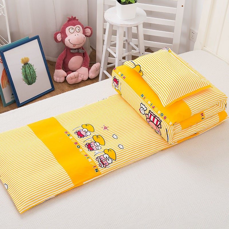 Kindergarten quilt three-piece set six-piece set special children's nap quilt cotton quilt set cartoon quilt for baby entering the kindergarten