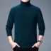 Ordos City áo len cổ cao nam đôi ve áo mùa đông nam cashmere áo len dày len đáy áo sơ mi nam gucci Áo len Cashmere