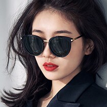 Sunglasses female tide 2019 new Pei Xiuzhi same Korean version of net red round face retro Harajuku wind glasses sun glasses