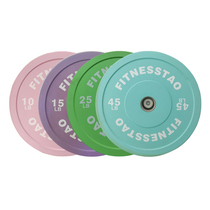 Weightlifting Macaron Colored Barbell Sheets Have Color Differences and Big Holes Womens Glute Bridge Exercise Home Fitness Packing Film Has Defects