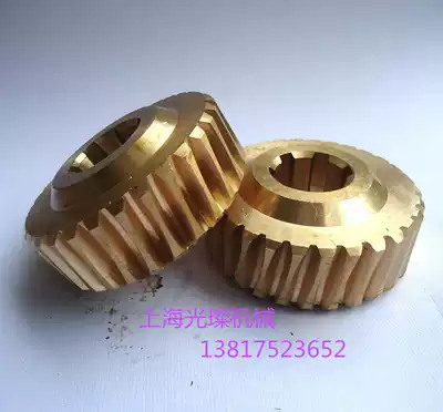Customized worm gear copper worm gear spline worm gear copper gear single-head multi-head worm processing customization