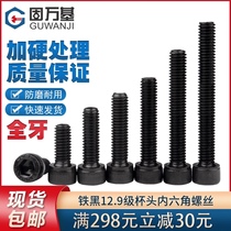 12 Grade 9 cup head hexagon screw Cylindrical head screw High strength full tooth extension bolt M4M5M6M8