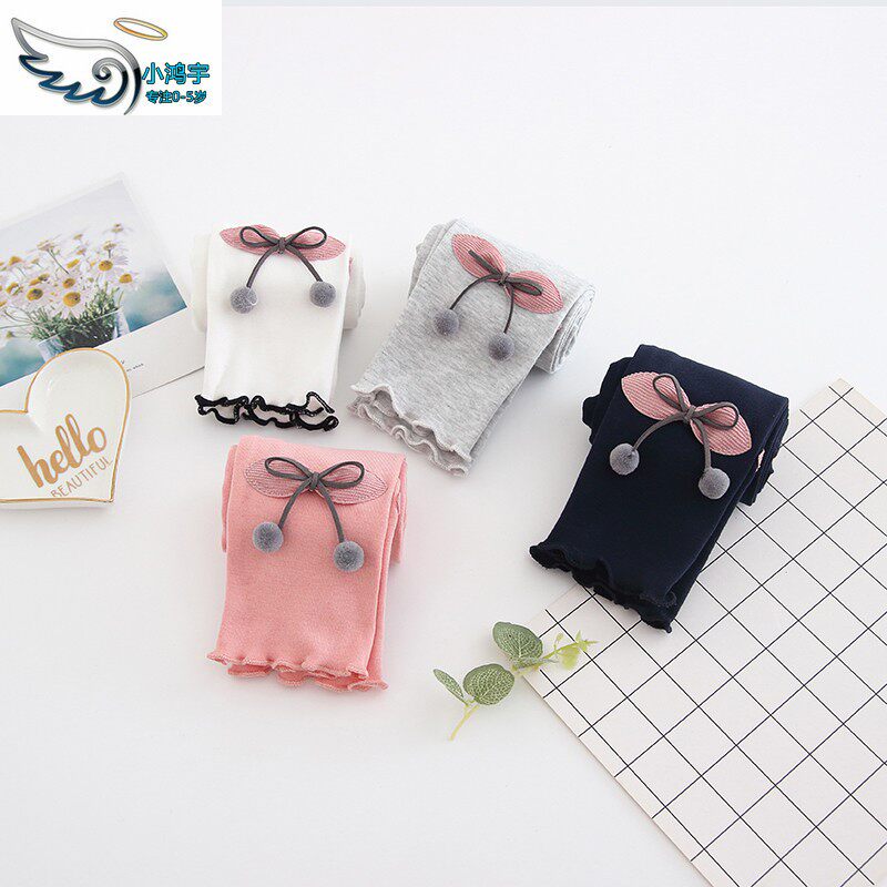 2021 girls children's clothing spring and autumn new baby girl 1-345 years old can open gear pants girl pants baby