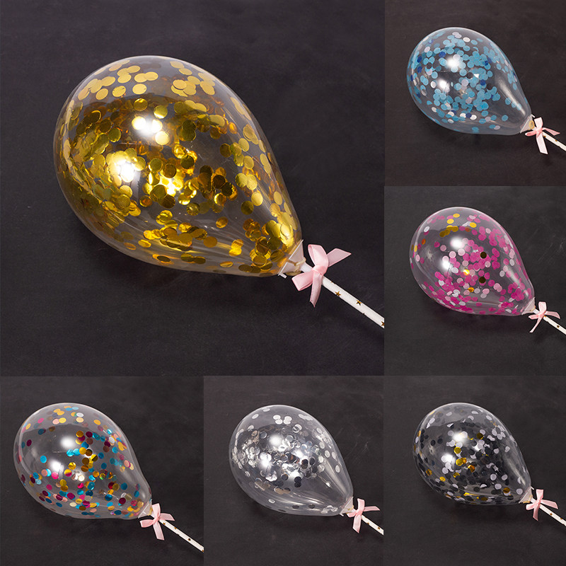 Balloon Cake Decoration Bright Sheet Hot Air Balloon Polo Balls Children's Festival Dress Up 10 Ins Wind Accessories Baking-Taobao