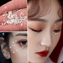 Face sticker Shiny Shiny Eyewear Bright Drilling and Tear Drilling Accessories Right Now Pearl Veneered Makeup Stage Makeup Eyewear