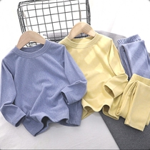 Deryon Warm Clothes Children Outwear Mens Precious Underwear New Suit Clothing Duvet Plus Suede Childrens Underwear Autumn Clothes and Autumn Pants Men