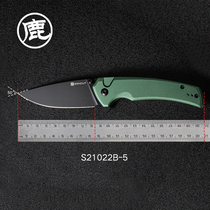 SENCUT Serene outdoor equipment camping multi-purpose aluminum handle D2 steel lightweight high hardness 21022 folding knife