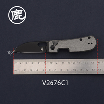 KIZER Banish outdoor camping equipment 154CM stainless steel Micarta handle V2676C1 folding knife