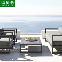 Aluminum Alloy Outdoor Sofa Patio Courtyard Open-air Garden Casual Waterproof Sunscreen Sofa Hands Sale of Prototype Inter-Board Furniture