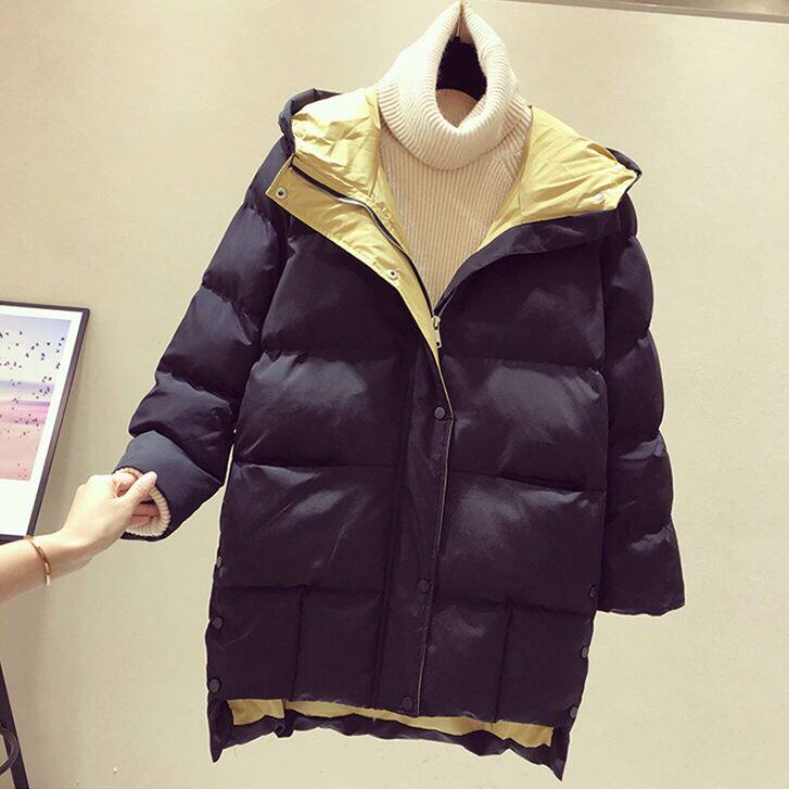 Winter jacket woman 2020 new cotton clothes woman in Korean version loose with hat thickened down cotton clothes bakery 