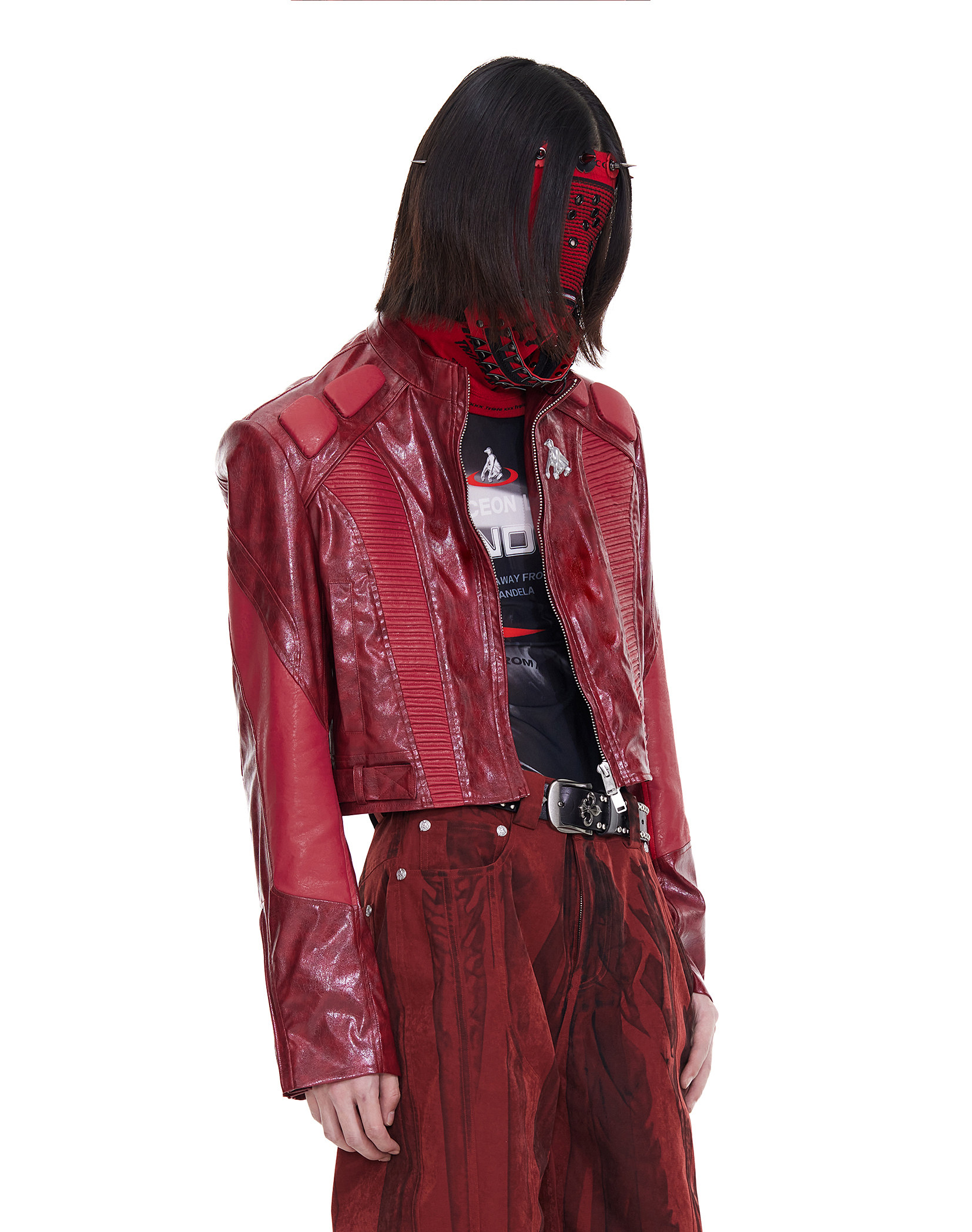 FACEON LAB Akira Cropped Biker Jacket