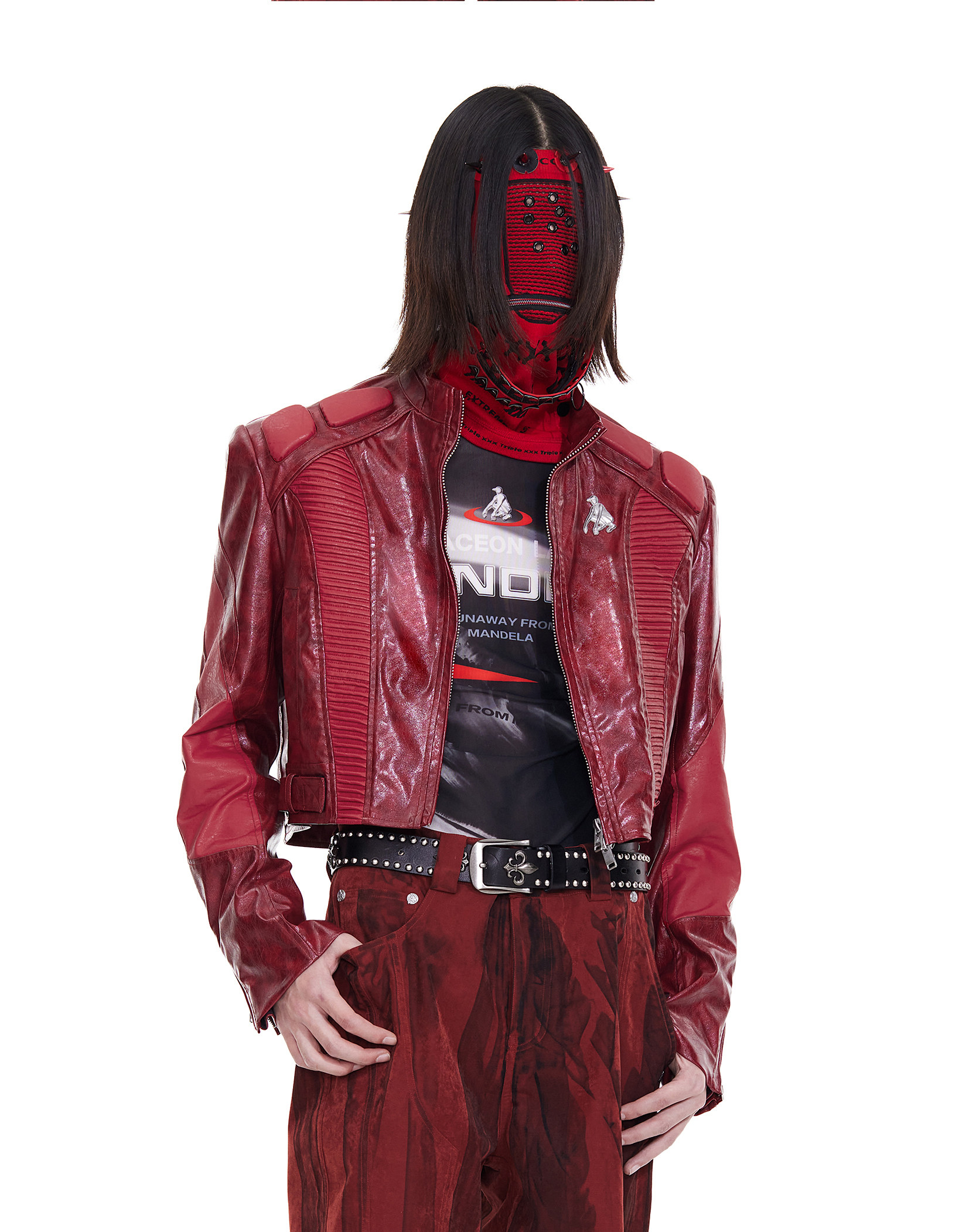 FACEON LAB Akira Cropped Biker Jacket