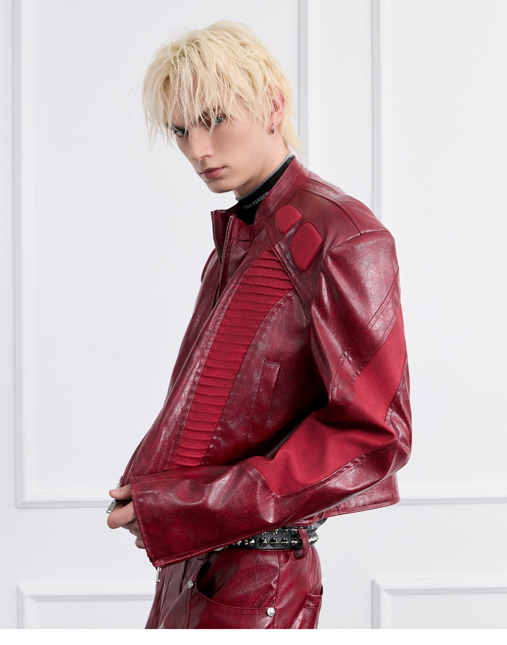 FACEON LAB Akira Cropped Biker Jacket