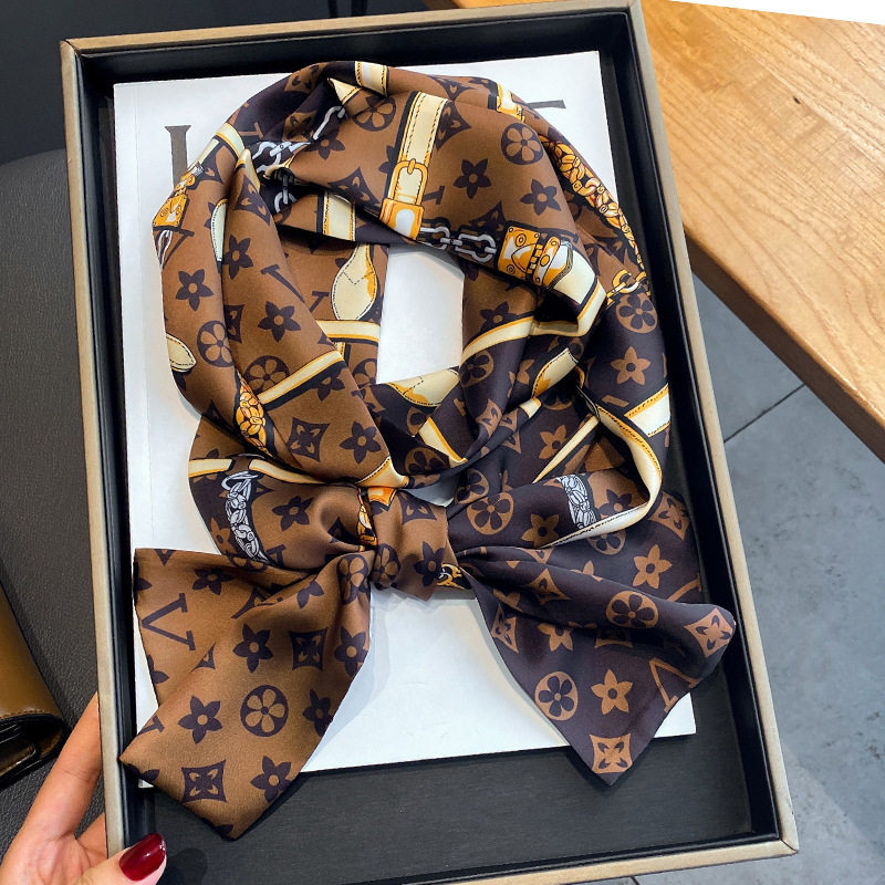 Suitable for Lvаfgн Vintage Silk Scarves, Small Long Strips for Tying on Bag Handles, Stylish and Fashionable Accessories