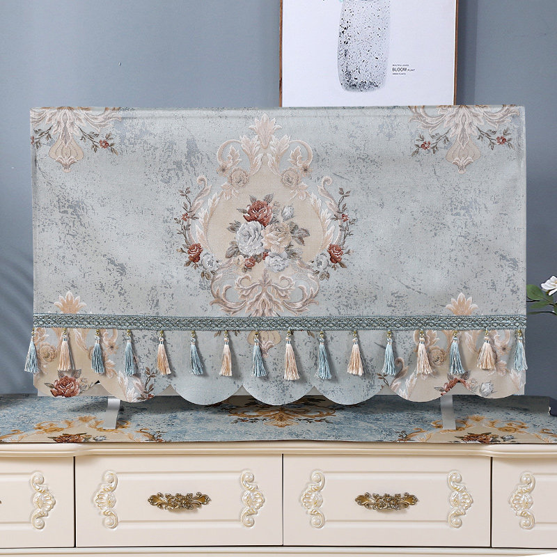 European-style TV set cloth dust jacket LCD 55 inch 65 desktop hanging universal TV cabinet tablecloth cover cloth towel