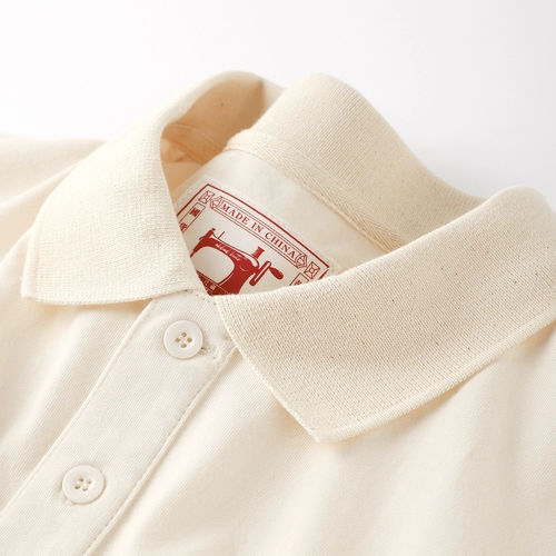 Абрикосовая футболка polo, хлопковая футболка с коротким рукавом