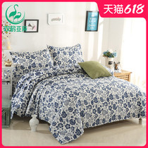 Twin Crane linen 4 sets bedding pure linen linen imported high-end Chinese wind Summer home Naked Sleep