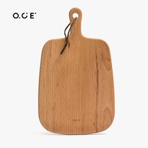 OCE household chopping beech panel and panel solid wood large cutting board kitchen rubbing panel