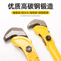Rebar wrench manual quick wrench pipe pliers multi-functional torque straight thread automatic wrench pipe pliers tool