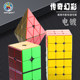 Shengshou Golden Magic Cube 3X3 Magnetic Electroplated 3-Speed Professional Competition Cube Smooth Children's Educational Toy