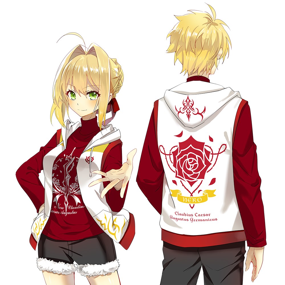 Comic fate around Nero Red Saber Carnival Cardman Long Sleeve Spring Second Yuan Clothes Fgo Set