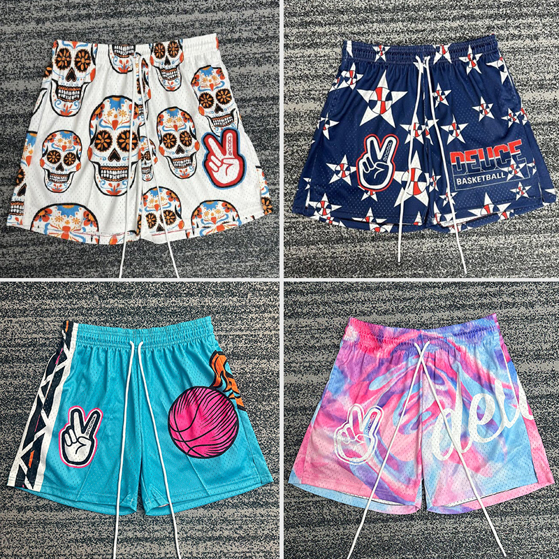 American-Style Basketball Shorts, Summer Premium High-Weight North American Street Style, Explosive Quick-Drying Breathable Training Shorts
