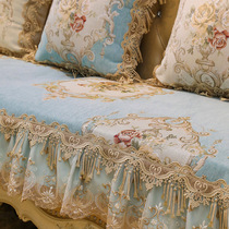 Upscale European-style sofa cushion all season universal anti-slip lavish sofa cover leather sofa cushion cover