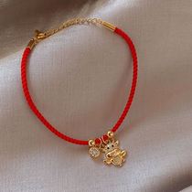Year of the Ox Benming Year Red Rope Bracelet Female 2021 New Year Jewelry Woven Bracelet ins Personality Net Red Best Friends Couple