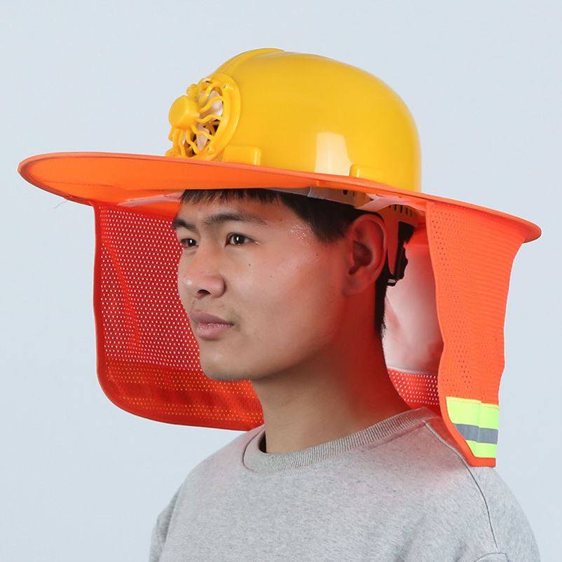 Fan Safety Helmet Site Summer Solar Air Conditioning Safety Helmet With Fan Charged Breathable Safety Helmet Sunscreen Sunscreen