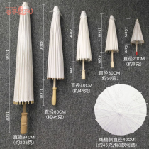 Mid-Autumn Festival gift hand-painted oil paper umbrella diy kindergarten handmade material package umbrella blank scene layout props