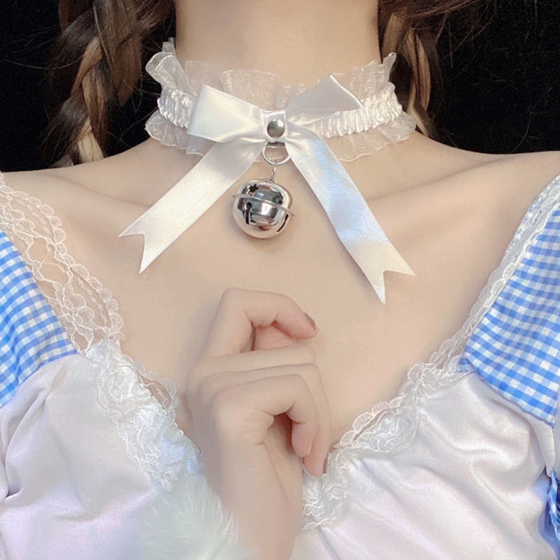 Collage girl SM suit men sexy traction rope bell walk dog chain slave slave custom neck male servant