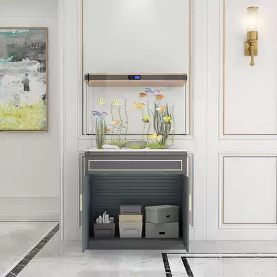 Cabinet for fish tank Aluminum alloy fish tank bottom cabinet shelf Household base load-bearing light luxury metal aquarium floor cabinet