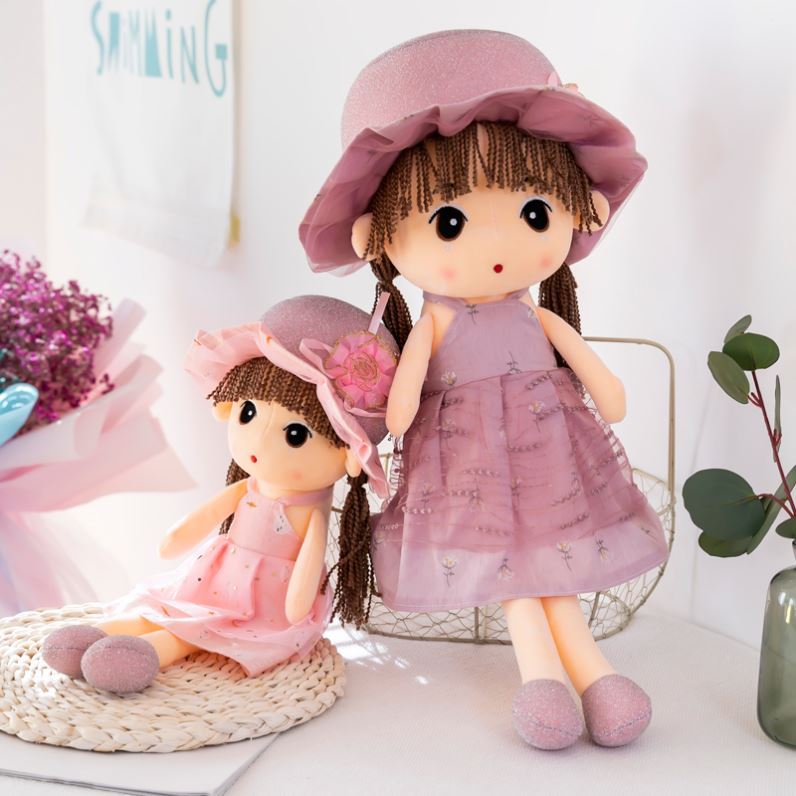 Princess Puppet cute cloth doll plush toy baby holding pillows to soothe doll paparazzi-shaped little girl